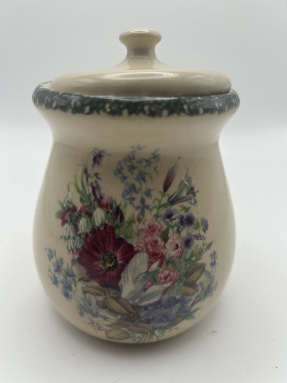 Small Vintage Canister. With Lid Hand Made